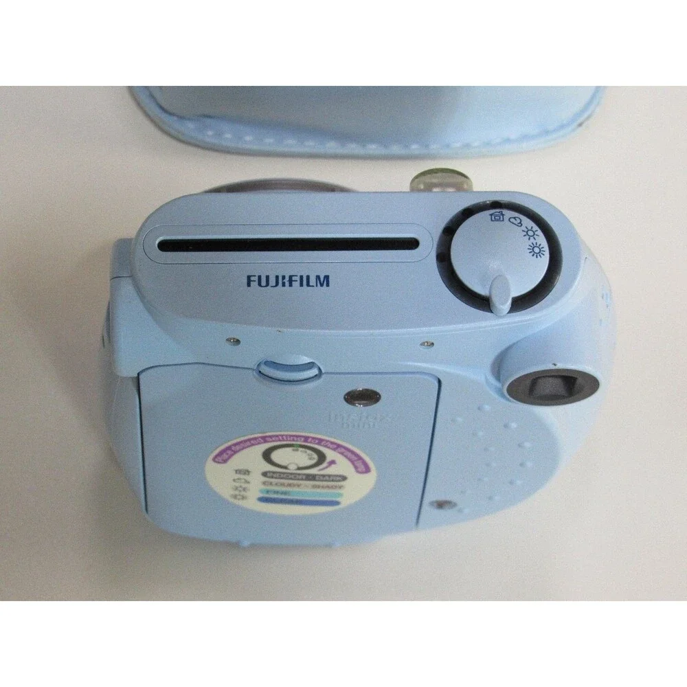 Fujifilm Instax Mini 7S Instant Film Camera Blue w/Case